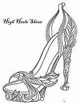 Coloring Shoes Heels High Pages Kids Printable Modern Melt Stress Away Colouring Choose Board Coloringpagesfortoddlers sketch template