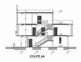 Section  Drawing Autocad Detail Cad Bungalow Provided 2d Cadbull Description sketch template