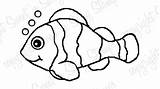 Fish Clown Drawing Coloring Simple Outline Clownfish Drawings Draw Pages Printable Template Easy Getdrawings Paintingvalley Getcolorings Color Colorful sketch template