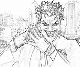 Joker Coloring Pages Batman Arkham City Sketch Knight Dark Print Printable Icp Getcolorings Robin Sheets Popular Coloringhome sketch template