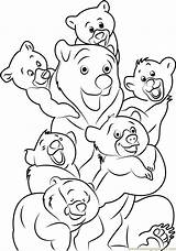 Brother Bear Coloring Group Coloringpages101 sketch template