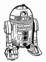 Coloring Pages Printable R2 D2 C3po Robot Drawing Star Wars Starwars Getcolorings Clipartmag Fans sketch template