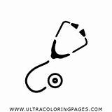Stethoscope Stetoscopio sketch template