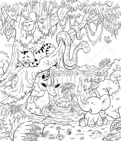 coloring picture  jungle jungle coloring pages  coloring pages