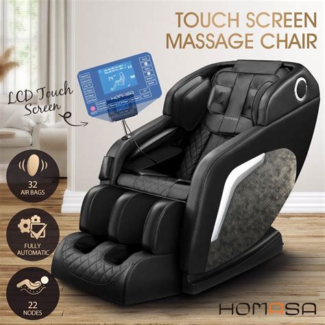 Homasa Luxury Full Body Massage Chair Zero Gravity Kneading Shiatsu