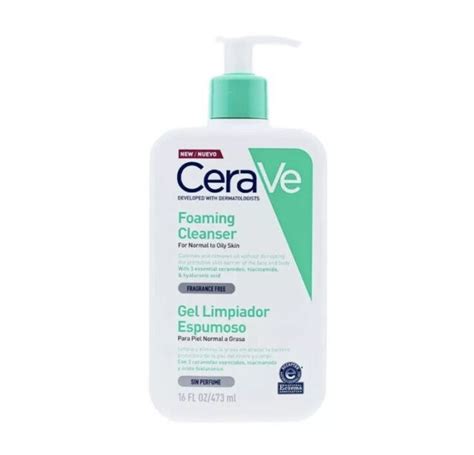 Cerave Foaming Facial Cleanser Oil Control Fragrance Free 16 Oz New
