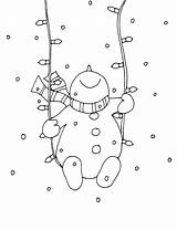 Snowman Digi Dearie Schneemann Fensterbilder Neige Stamp Basteln sketch template