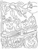 Coloring Pumpkins Little Gate Five Pages Sitting Unparalleled Getcolorings Littl Printable Color Getdrawings sketch template