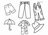 Vestir Prendas Colorear Preescolar Verano Complementos Imagui Blogs sketch template