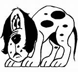 Dog Coloring Frightened Coloringcrew Gif sketch template