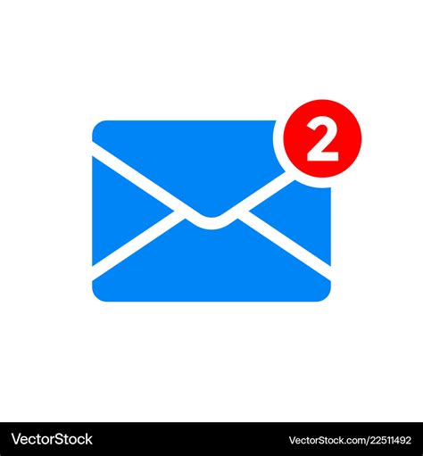 message notification icon royalty  vector image
