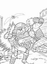 America Captain Fighting Coloring Pages Printable Bucket Avengers Super Hero Coloringonly Categories sketch template