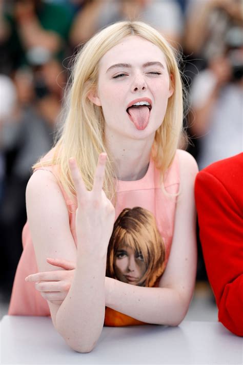 elle fanning   talk  girls  parties photocall  cannes