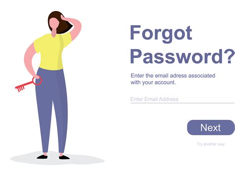forgot password web page template  naumov aleksei  dribbble