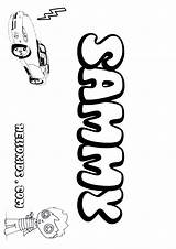 Sammy Coloring Name Pages Hellokids Print Color sketch template