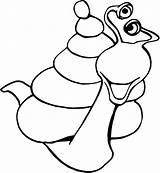 Snail sketch template