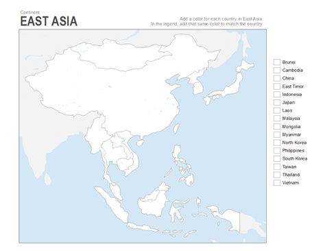 printable blank maps  coloring  esl