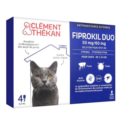 clement thekan fiprokil duo chat  pipettes prix