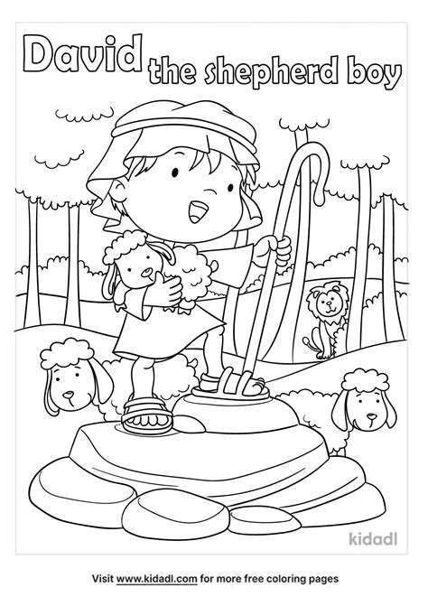 david  shepherd boy coloring page coloring page printables