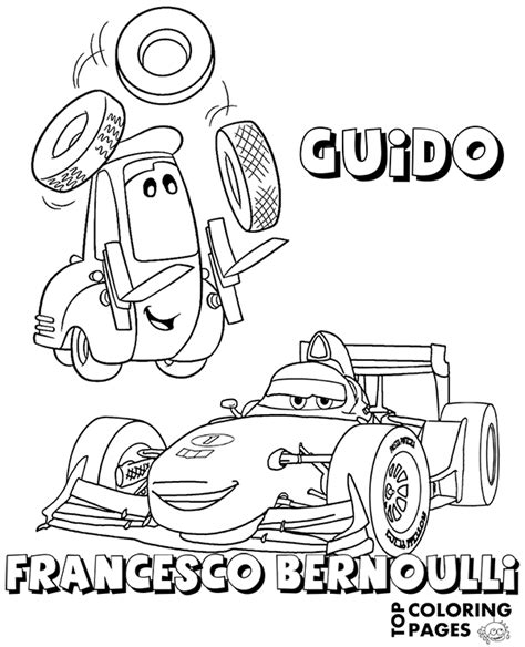 guido cars coloring pages disney cars coloring pages  large