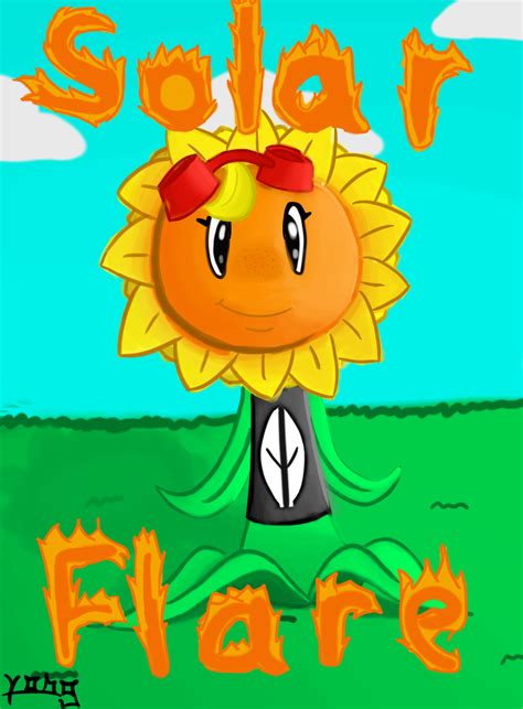 pvz heroes solar flare by unusualboo54 on deviantart