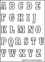 Alfabeto Letra Pintar Recortar Coloringcity sketch template