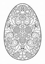 Paques Zentangle Egg Oeuf Pasqua Uovo Osterei Decorativo Ostereier Paasei Decoratief Wit Dekorativen Dekoratives Schwarzweiss Intricate Elementen Eiern sketch template