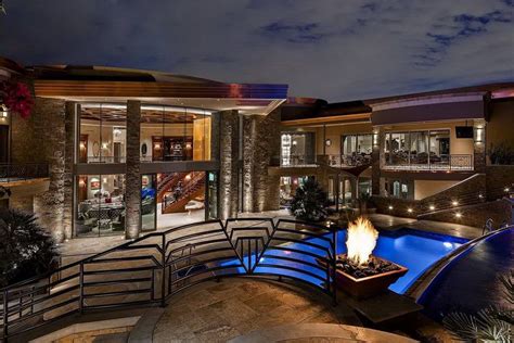contemporary modern mega mansion  paradise valley arizona designed   resort style living
