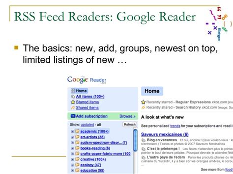 rss feed readers google reader