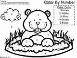 Color Number February Hog Ground Code January Winter Groundhog Valentine Etc Teacherspayteachers Visit Activities sketch template