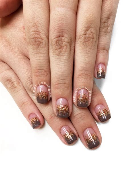 Glitter Ombre Nails Fall Nailstip