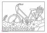 Mewarnai Kendaraan Sepeda Darat sketch template
