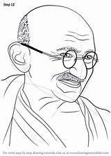 Gandhi Mahatma Jayanti Colour Drawingtutorials101 Mahathma Politicians Politician Undisputed Role Sketching sketch template