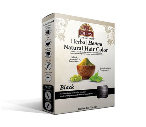 Herbal Henna Hair Color Black Natural Hair Coloring Solution Free Of