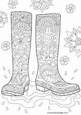 Wellies sketch template