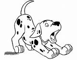 101 Coloring Pages Puppy Dalmatians Disney Yawning Book Tone Two Printable Walking Cute sketch template