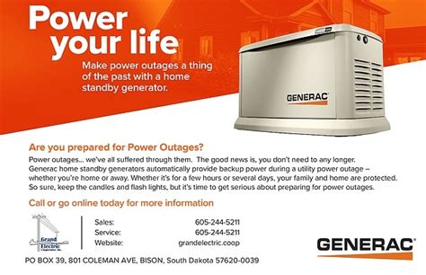 generac generators grand electric cooperative