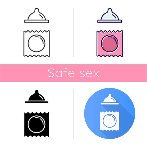 Contraceptive Icon Female Condom For Safe Sex Pregnancy Prevention
