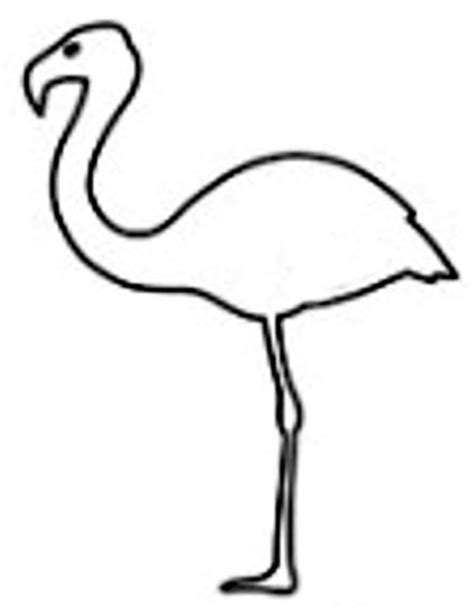 flamingo template clipart