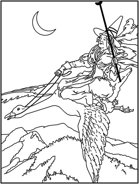 mother goose coloring pages coloring home