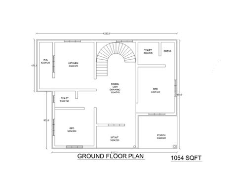 cost bhk independent single story house plan  sqft bhk   sqft  bhk