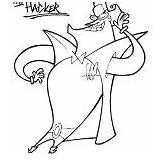 Coloring Cyberchase Hacker Antagonist Character sketch template