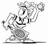 Tennis Coloring Pages Table Court Colouring Sport Getcolorings Getdrawings sketch template