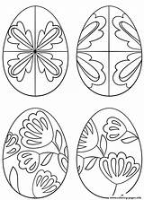 Coloring Pysanky Eggs Pages Printable sketch template