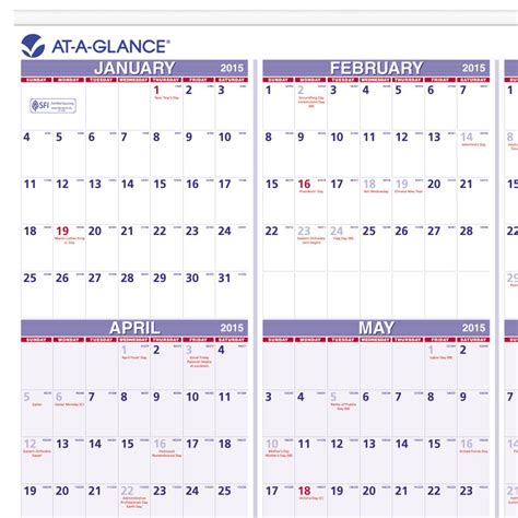 amazoncom   glance yearly wall calendar      page size pm  office