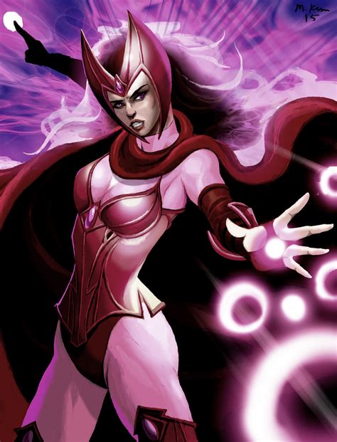 the scarlet witch by mikekimart on deviantart