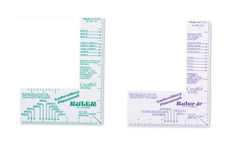 printable embroidery placement ruler printable templates  nora