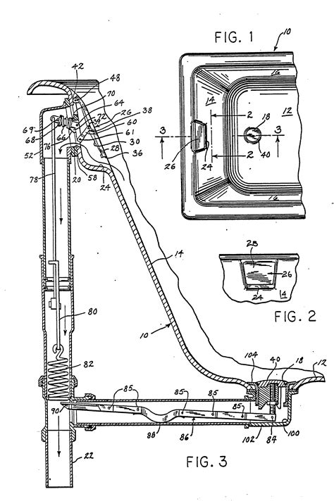 patent epa bathtub drain control valve  overflow plate google patents