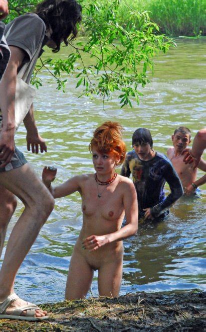 Naked Russian Red Head At A Music Festival Porn Photo