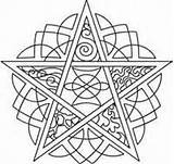 Mandala Pagan Coloring Pages Bos Pentagrams Pentacles Wiccan Embroidery Pyrography Designs Colouring Stencils Stitch Cross Crafts Paper Books Adult sketch template